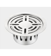 PR-148 Locking Round Floor Drain Stainless Steel Commercial Kitchen Heavy-Duty Secure Grate Tray Water Drainage Rack Restaurant Industrial Anti-Slip Rustproof Easy Clean Professional Grade Durable Key Lock Vandal Resistant Welded